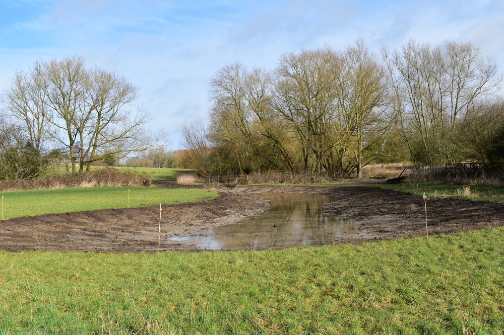 Earthworks taking place at Cuttle Brook